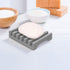2Pcs Soap Dish Holder, Non-Slip Bathroom Accessories Silicone Soap Case Saver, Sink Deck Bathtub Shower Dish Soap Drainer, Silicone Holder for Soa...