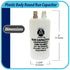 Appli Parts Run Capacitor for electric motors 15 Mfd uF (microfarads) 250VAC Plastic Case with terminals CBB60 Round Universal fit water pumps and...