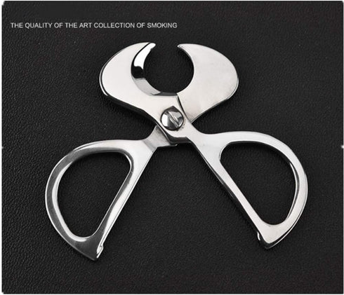 Cigar Scissors Cutter, Stainless Steel Guillotine Double Blade Straight Cut Scissors Cigar Accessories for Cigars...