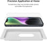 Belkin Tempered Glass iPhone 14, iPhone 13, iPhone 13 Pro Screen Protector - Easy Application with Installation Guide Tray - Crystal Clear Glass S...