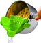 Kitchen Gizmo Snap N' Strain Clip On Strainer for Pots and Pans - Collapsible Silicone Pasta Strainer and Kitchen Gadget for Cooking - Easy to Use...