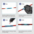 22-16 AWG Heat Shrink Butt Connectors - 100Pcs Red Crimp Waterproof Electrical Cable Wire Connector Speaker Automotive Marine Grade Wire Crimp Ter...