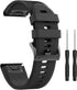 Watch Band for Fenix 5/Fenix 6/Forerunner 935/945/Instinct - 22mm Width (Black)...