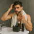 Creative Home Natural Charcoal Marble Maluku Collection Deluxe Rectangular Toothbrush Holder Makeup Brush Organizer Bathroom Countertop Organizer...