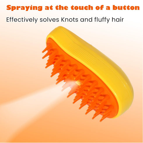 Cat Steam Brush - 3 In 1 Cat Steamy Brush, Silicone Massage Grooming Brush Rechargeable Pet Hair Remover and Grooming Tool – USB Powered Pet Acces...