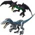 2 Pack Dinosaur Building Blocks Toys, 11 Inch Jurassic Animal Take Apart Dino Kids, Dinosaur Sticker Included (Baryonyx & Pterodactyl)...