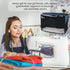 Sewing Machine Dust Cover Compatible with Most Standard Home Singer & Brother Machines, Visible PVC Window (Red)...