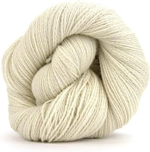 | Undyed White Organic Merino Sock Weight Yarn Hank | 100 Grams, Approx 350 Yards......