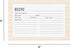 C.R. Gibson Bloom Double Sided Recipe Card Set, 4" W x 6" L, Yellow...