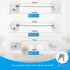 8 Pieces Refrigerator Lock with 10 Keys, Fridge Lock, Freezer Door Lock and Child Safety Cabinet Locks with Strong Adhesive (White)...