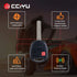 cciyu 3btn Black Keyless Entry Remote for Lexus RX300 3.0L SUV, 1999-2003, ABS Material...