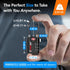 TSA Approved Cable Luggage Locks, Re-settable Combination with Alloy Body, Black 2 Locks....