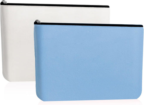 2pcs Makeup Bag With Zipper Large Capacity Travel Cosmetic Bag Multi Purpose Oxford Fabric Zipper Bags DIY Craft Bag Makeup Pouch for Cosmetics St...