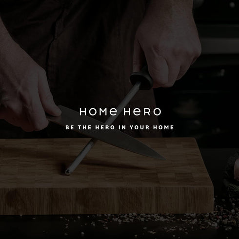Home Hero 2 Pcs Santoku Knife with Sheath - High Carbon Stainless Steel Chopping Knife with Ergonomic Handle - Razor-Sharp Multi-Purpose Kitchen K...