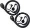 HYS Radio Earpiece Soft Rubber G Shape Earhook Law Enforcement Tactical Headset for Motorola Walkie Talkie T200TP T260 T100 T100TP T402 T460 T465 ...