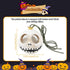 Car Mirror Decor Hanging Skull Accessories Halloween Swinging Skeleton Goth Pumpkin Ornament Rearview Interior Decoration Ghost Gift Beige...