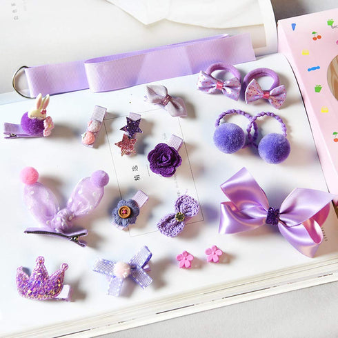 Baby Girl's Hair Clips Cute Hair Bows Baby Elastic Hair Ties Hair Accessories Ponytail Holder Hairpins Set For Baby Girls Teens Toddlers, Assorted...