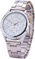 Weicam Women Girls Wholesale 2 Pack Watch Set Roman Numerals Dial with 3 Decorated Small Sub-dials Men Business Stainless Steel Quartz Analog Wris...