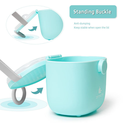 Termichy Baby Formula Dispenser, Portable Milk Powder Dispenser Container with Carry Handle and Scoop for Travel Outdoor Activities with Baby Infa...