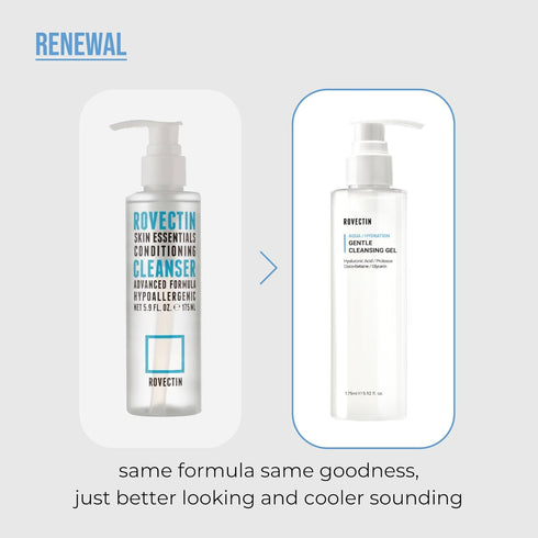 ROVECTIN Aqua Cleansing Gel (Conditioning Cleanser) Hydrating pH Balanced Facial Wash for Sensitive, Dry Skin | No Stripping, Fragrance-Free | Veg...