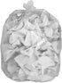 50 Small to Medium 7-8-9-10 Gallon 24" x 24" Clear Garbage Bags - Commercial Waste Basket Trash Bags | Bulk Plastic Bathroom Trash Can Liners | Of...