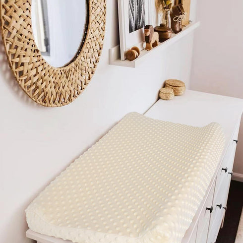 Owlowla Changing Pad Cover,Soft Minky Dots Changing Table Sheets for Baby Boy and Girl(Cream)...