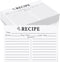 70 Count Recipe Cards, Recipe Cards 4x6 White, 4x6 Recipe Cards Double Sided, Blank Recipe Cards for Bridal Shower and Wedding...