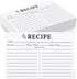 70 Count Recipe Cards, Recipe Cards 4x6 White, 4x6 Recipe Cards Double Sided, Blank Recipe Cards for Bridal Shower and Wedding...
