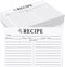 100 Count Recipe Cards, Recipe Cards 3x5 White, 3x5 Recipe Cards Double Sided, Blank Recipe Cards for Bridal Shower and Wedding...