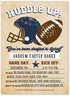 25 Vintage Football Birthday Party Invitations, Huddle Up MVP Boy Girl All Star, Sport Team Game Day Theme Invite for Kid Football Fan, Tailgating...