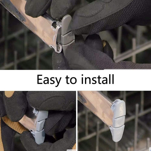 W10508950 Dishwasher Upper Dishrack Slide Rail Stop Clip By AMI,To Be Able To Replace AP6022472 8562015 W10508950 2684662 PS11755805 WPW10508950VP?2 pcs?