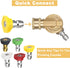Pressure Washer Gutter Cleaner Attachment - 240 Degree Pivoting Coupler, 1/4” Quick Connect, 7 Angles for Power Washer Spray Nozzle, 4500 PSI...