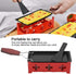 Raclette Table Grill, Portable Cheese Raclette Non-Stick BBQ Cheese Melt Pan Cheese Raclette with Foldable Handle Baking Tray Stove Set Home Kitch...