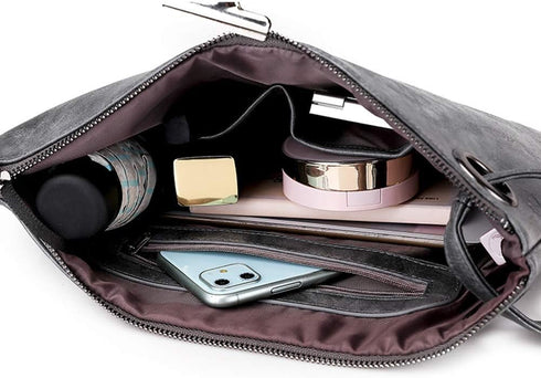 Unique Vegan Women Clutch Bag PU Leather Envelope Clutch Bag Handbag Wristlets for Beach Holiday...