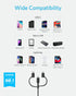 Anker Powerline II 3-in-1 Cable, Lightning/Type C/Micro USB Cable for iPhone, iPad, Huawei, HTC, LG, Samsung Galaxy, Sony Xperia, Android Smartpho...