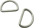 SYSOLYWIN 50Pcs 5/8 inch Silver Multi-Purpose Metal D Ring Semi-Circular D Ring for Hardware Bags Ring Hand DIY Accessories (15mm) A1196...