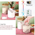 Glass Flour Container with Airtight Bamboo Lid, Large Glass Food Jar with Wooden Lid for Storage Flour, Sugar, Cookies, Rice, Coffee Beans and etc...