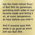 Bull Shit Steak Seasoning, Net Wt 12oz...