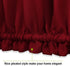 PONY DANCE Christmas Burgundy Red Door Curtain - Xmas Home Decoration Rod Pocket Blackout French Panel Light Block with Bonus Tieback for Front Do...