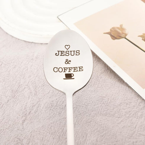 Coffee Spoon for Mom Dad Birthday Gifts for Women Best Friend Christmas Gifts for Men Son Daughter Gifts for Coffee Lovers Drinkers Boyfriend Husb...