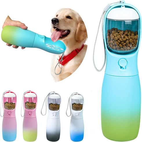 Travel Dog Water Bottles, Portable Dog Essentials for Outdoor, Trendy Dog Accessories for Small Medium Large Dogs, Food Grade Dog Water Bowl Dispe...