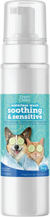Pet-Ag Fresh ’n Clean Soothing & Sensitive Waterless Wash - 9 oz - Hypoallergenic & Rinse-Free Pet Shampoo for Dogs, Cats & Small Animals - Soap F...