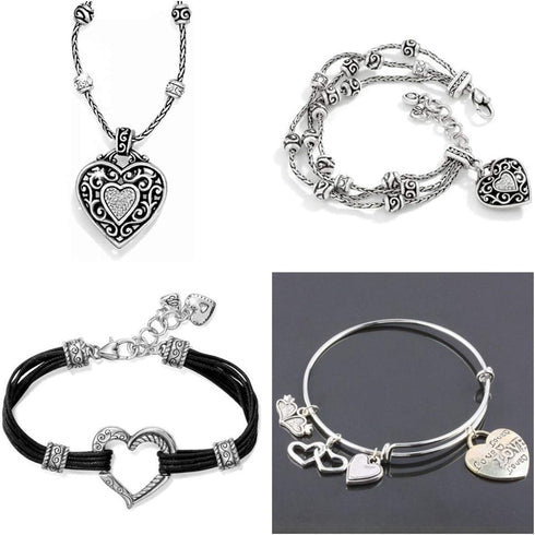 Zhiheng Assorted 93pcs Heart Shaped Alloy Pendants Love Wine Glass Charms Bracelet Necklace Beads Wine Glass Charms for Jewellery Making Birthday ...