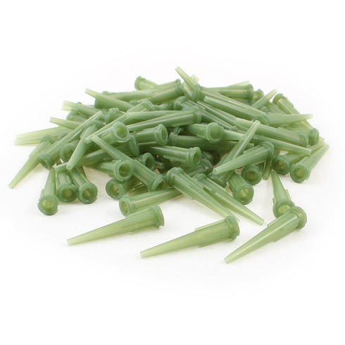 uxcell 100 Pcs Green Plastic Tapered Pinhead Glue Liquid Dispenser Needles 14G...