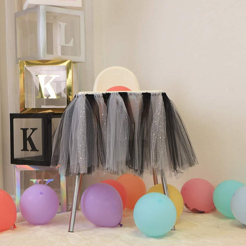 Lauthen.S Black Tulle Roll Spool Fabric for Sewing, Crafts and Wedding Baby Shower Party Decoration 6" x 100 Yards(300 Feet) Decorative Tulle Spoo...