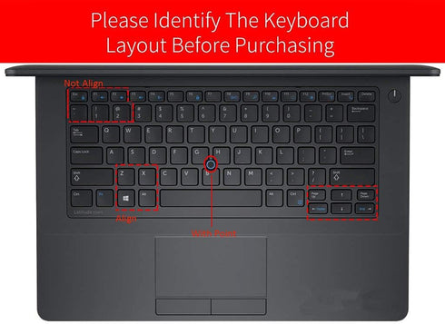 Keyboard Cover Skin for Dell Latitude 5480 5490 7490, Dell 3340 E3340 E7450 E7470 E5450 E5470 E5491 E7480 Laptop Silicone Keyboard Cover Keyboard ...