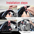 Car Steering Wheel Phone Mount, Steering Wheel Smartphone Mount, Portable Steering Wheel Phone Holder Mount Clip Fit for IPhone14/13/12/11 Pro Max...