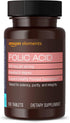 Amazon Elements Folic Acid 800 mcg per serving, Tablet, 180 Count, Pack of 1, Women's Dietary Supplement for Healthy Prenatal Development, 6 Month...