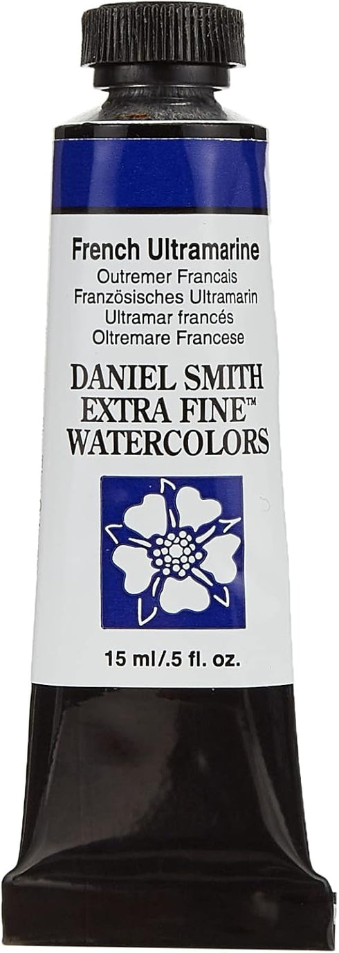 Daniel Smith Extra Fine Watercolor 15ml Paint Tube, French Ultramarine (284600034), 0.5 Fl Oz (Pack of 1)...
