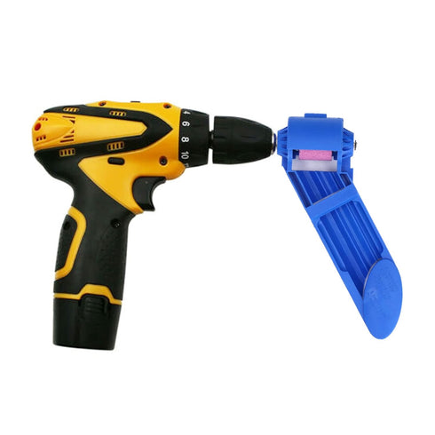FTVOGUE Corundum Drill Sharpener Portable Corundum Grinding Wheel Drill Bit Sharpener ABS for Grinder Power Tools Blue...